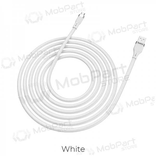 USB kabel HOCO U72 lightning 1.2m silicone bílý
