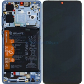 Huawei P30 (new version 2021) displej (Breathing Crystal) (s rámem a baterie) (service pack) (originál)