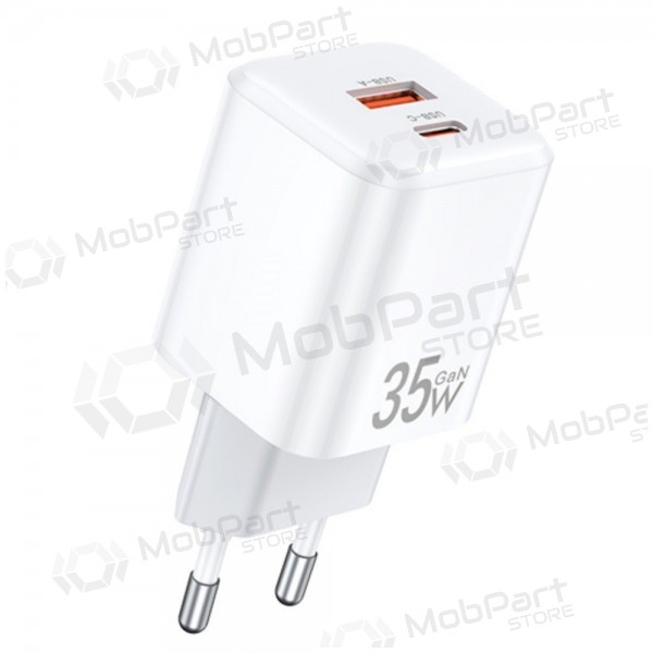 Nabíječka Awei PD66-EU GaN 35W USB-A/USB-C bílý
