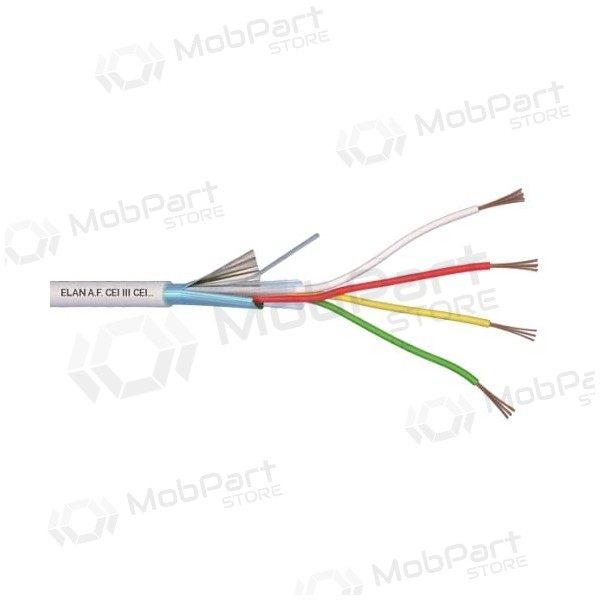 ELAN lankový, stíněný kabel 4x0,22
