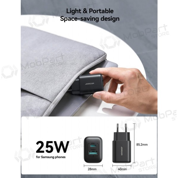 Nabíječka Joyroom JR-TCF13 USB-C/USB-A 25W černá