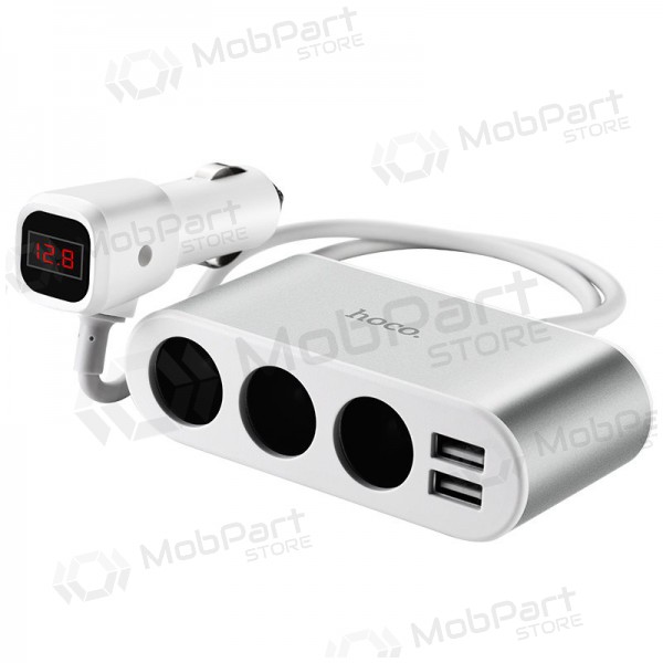 Nabíječka do auta - šakotuvas Hoco Z13 2xUSB 3xconnector