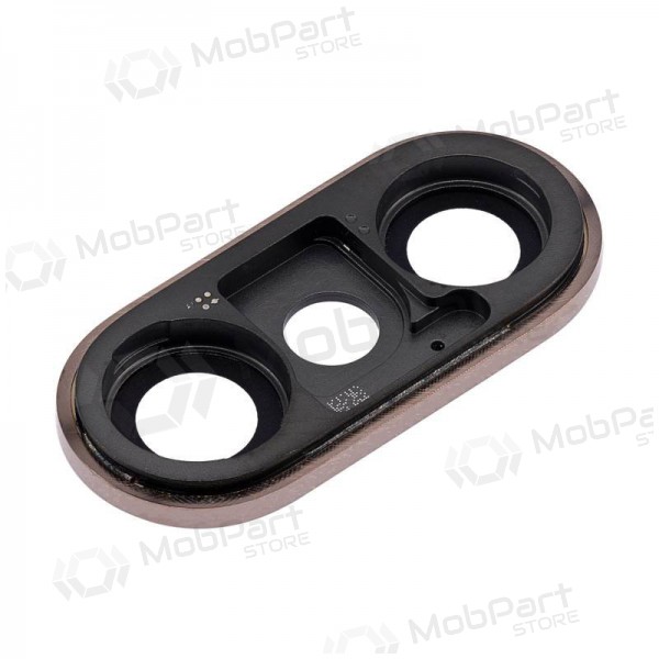 Apple iPhone XS / XS Max sklo kamery (zlatý) (s rámem)