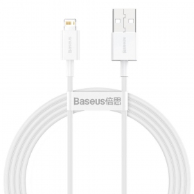 USB kabel Baseus Superior Lightning 2.4A 1.5m (bílý) CALYS-B02