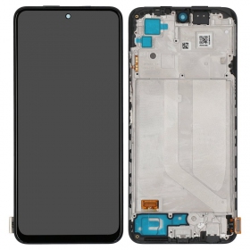 Xiaomi Redmi Note 10 / Redmi Note 10S / Poco M5s displej (černá) (s rámem) (OLED)