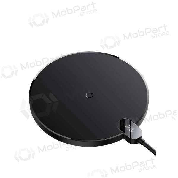 Nabíječka bezdrátový Baseus Digital LED Display Gen2 15W CCED000001 (černá)