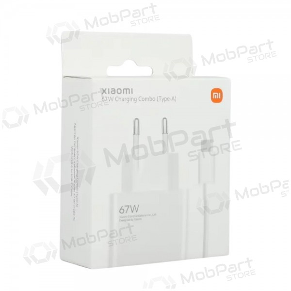Telefonní nabíječka Xiaomi HyperCharge Combo BHR9465EU 67 W USB-A USB-C bílá