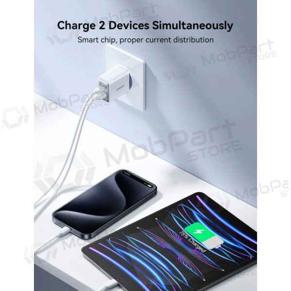 Nabíječka Joyroom JR-TCF15 USB-C/USB-A 30W bílý