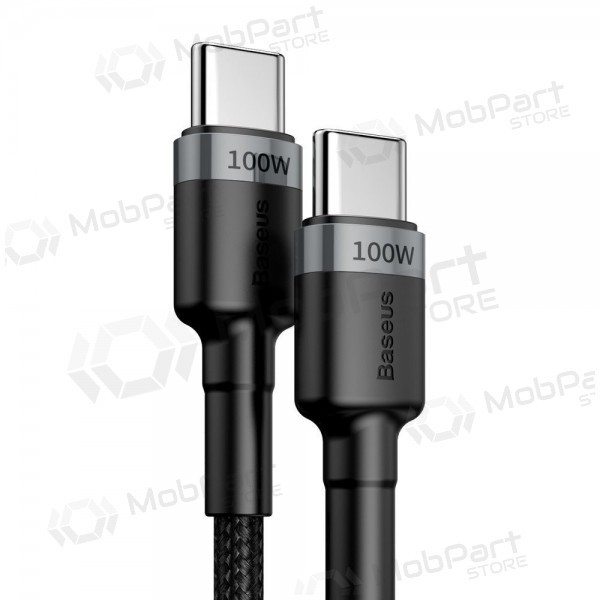 USB kabel Baseus Cafule PD100W Type-C 2.0m šedá-černá CATKLF-ALG1