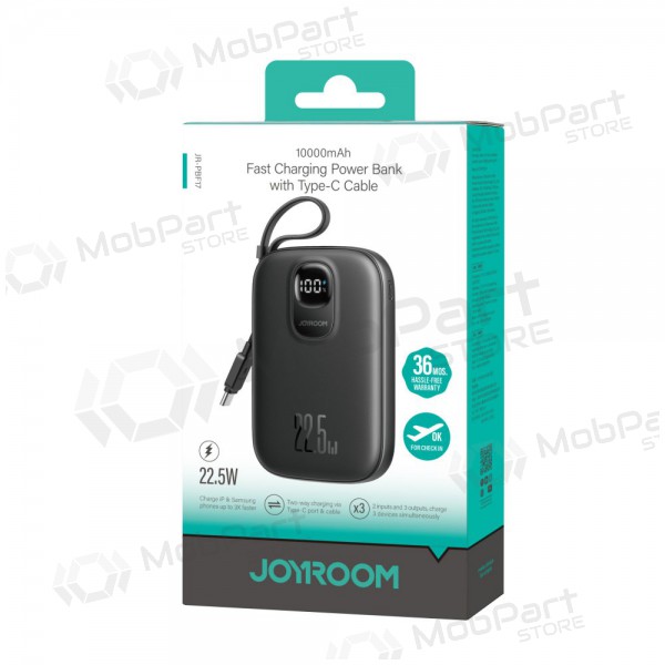 Externí baterie Power Bank Joyroom JR-PBF17 22.5W with USB-C cable 10000mAh černá