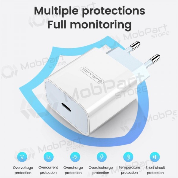 Nabíječka Jellico AK180 20W USB-C + USB-C to USB-C cable 1.0m bílý
