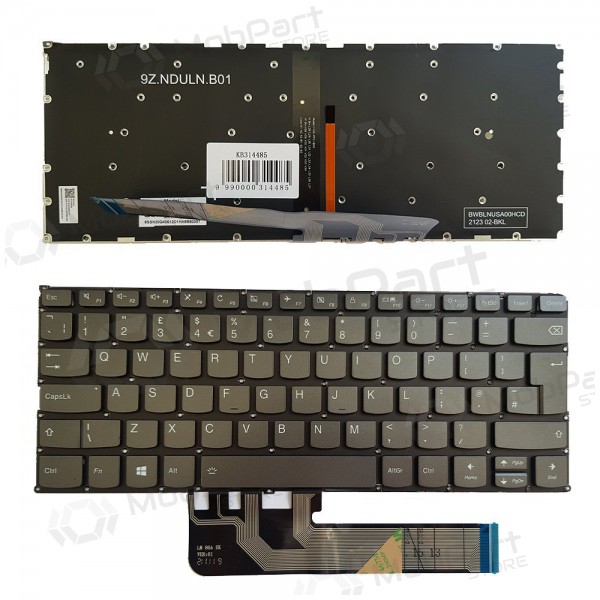 Lenovo Yoga 730-13IKB, 730-15IKB klávesnice (UK) (s osvětlením)
