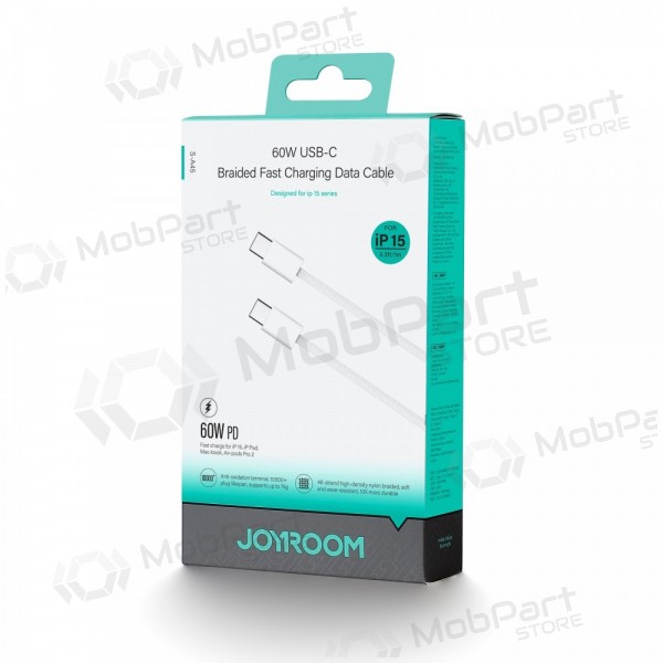 USB kabel Joyroom S-A45 USB-C to USB-C 60W 1.0m bílý
