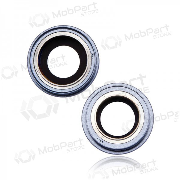 iPhone 14 / 14 Plus sklo kamery (2ks) (modrý) (s rámem)