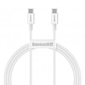 Kabel Baseus Superior Type-C - Type-C 100W 1.0m (bílý) CATYS-B02