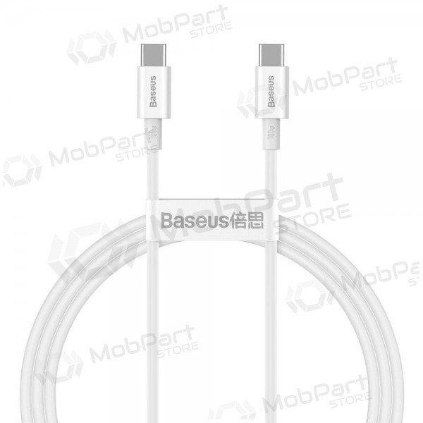 Kabel Baseus Superior Type-C - Type-C 100W 1.0m (bílý) CATYS-B02