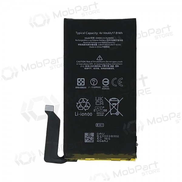 Google Pixel 6 baterie, akumuliatorius