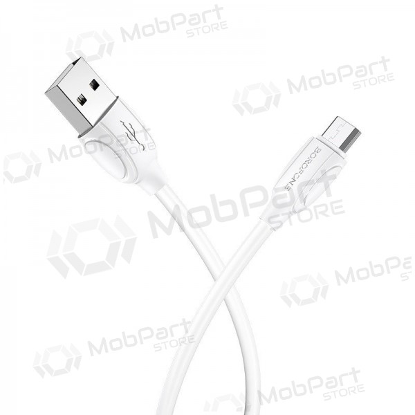 USB kabel Borofone BX19 USB-A to MicroUSB 1.0m bílý