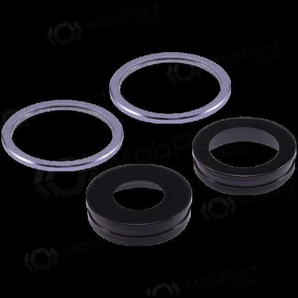 Apple iPhone 11 sklo kamery (2ks) (purpurinis) (s rámem)