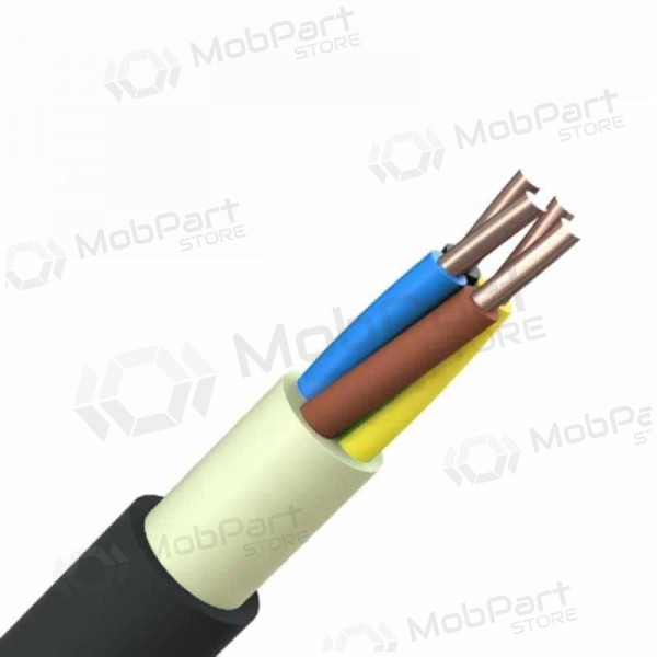 Silový kabel Elpar N2XH-J 3x1.5 mm² měděný XLPE CPR B2ca 0.6/1 kV monolitický
