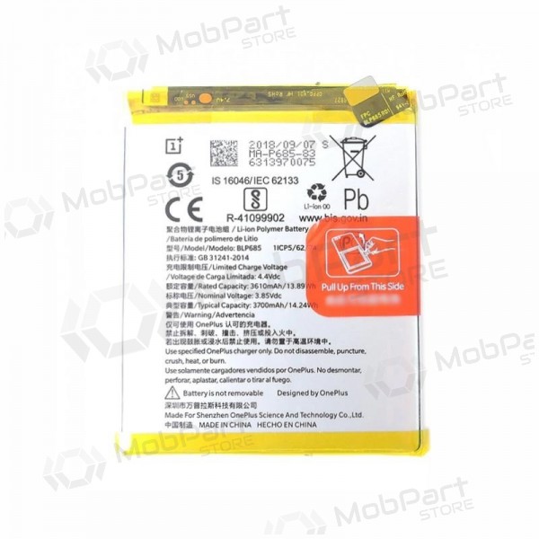 OnePlus 6T (BLP685) baterie / akumulátor (3700mAh)