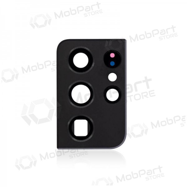 Samsung G998 Galaxy S21 Ultra 5G sklo kamery (černá) (s rámem)