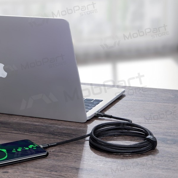 USB kabel Baseus Cafule PD100W Type-C 2.0m šedá-černá CATKLF-ALG1
