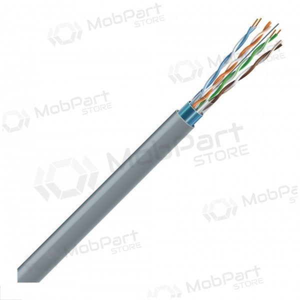 LAN síťový kabel ECG FTP 5e (vnitřní, stíněný, PVC, Eca, 305m, E)