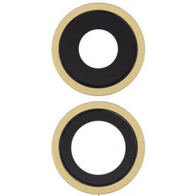 Apple iPhone 11 sklo kamery (2ks) (žlutá) (s rámem)