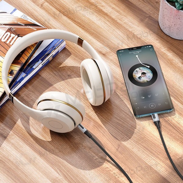 Audio kabel Borofone BL19 USB-C to 3,5mm černá