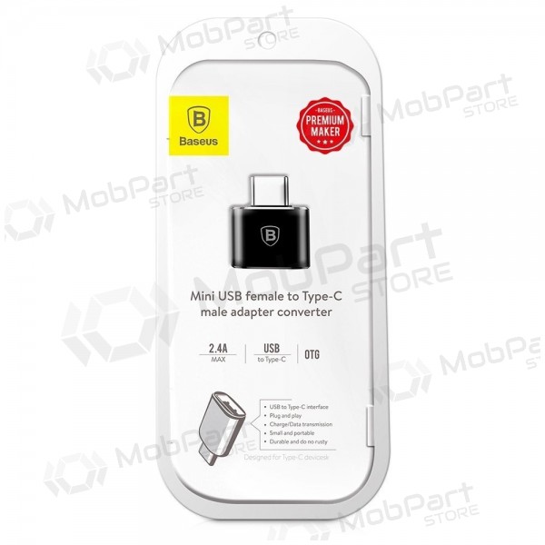 Adaptér Baseus USB-A to Type-C OTG černá CATOTG-01