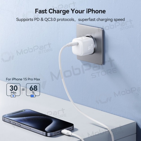 Nabíječka Joyroom JR-TCG08 USB-C GaN PD20W bílý