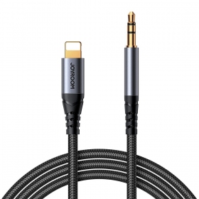 Audio kabel Joyroom SY-A06 Lightning to 3,5mm 1.2m černá