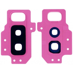 Samsung G965 Galaxy S9 Plus sklo kamery (červené)