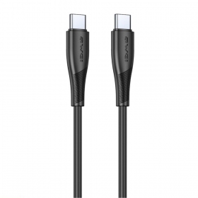 USB kabel Awei CL-182C USB-C to USB-C 1.0m černá