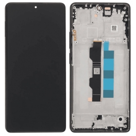 Xiaomi Redmi Note 13 Pro 4G, Poco M6 Pro 4G displej (černá) (s rámem) (OLED)