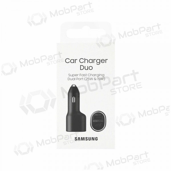 Nabíječka automobilinis originál Samsung EP-L4020NBEGEU 1xType-C 1xUSB-A černá v balíčku 40W