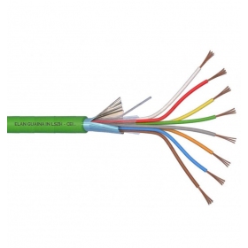 ELAN bezhalogenový, stíněný ochranný kabel 8x0.22 (zelený)