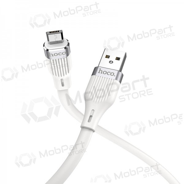 USB kabel HOCO U72 lightning 1.2m silicone bílý