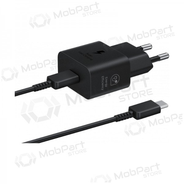 Nabíječka originál Samsung EP-T2510XBEGEU 25W + USB-C kabel v balíčku černá