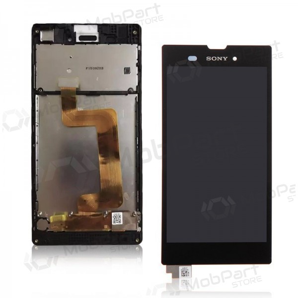 Sony D5103 Xperia T3 displej (černá) (s rámem) (service pack) (originál)