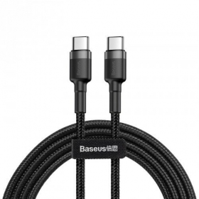 Kabel Baseus Cafule PD Type-C - Type-C 3.0A 60W (šedá-černá) 1.0m CATKLF-GG1