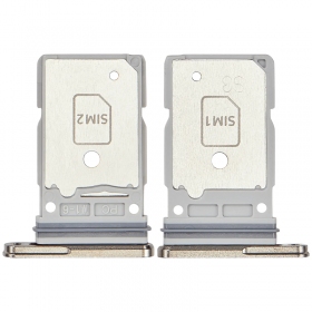 Samsung Galaxy S25 Ultra Dual SIM držák karty (růžový / zlatý) (originál)