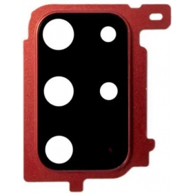 Samsung G985 / G986 Galaxy S20 Plus sklo kamery (červené)