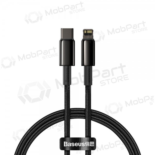 Lightning kabel Baseus Tungsten CATLWJ-01 USB-C na Lightning 1 m PD 20 W černý