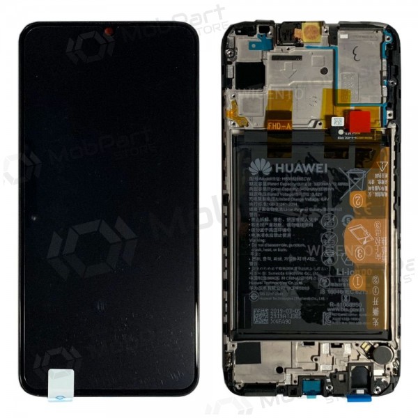 Huawei P Smart 2019 / P Smart Plus 2019 displej (černá) (s rámem a baterie) (service pack) (originál)