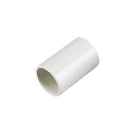 Tiesus sujungimas 16mm vamzdžiams su išplatintu galu, bílý (100)