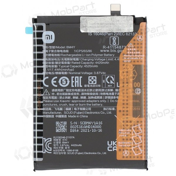 Xiaomi Poco F3, Mi 11i, Redmi K40 baterie, akumuliatorius (BM4Y) (Premium)