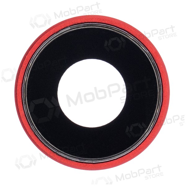 Apple iPhone XR sklo kamery (červené) (s rámem)