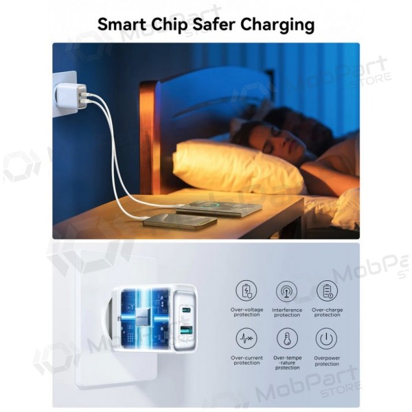Nabíječka Joyroom JR-TCF15 USB-C/USB-A 30W bílý